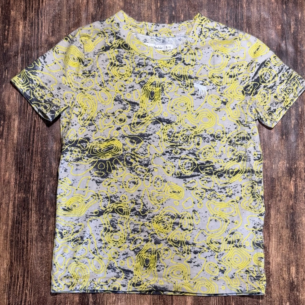 Abercrombie Kids 5/6 Black yellow Shirt